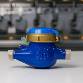 Watermeter mechanical metal up to 99999 cubic meters